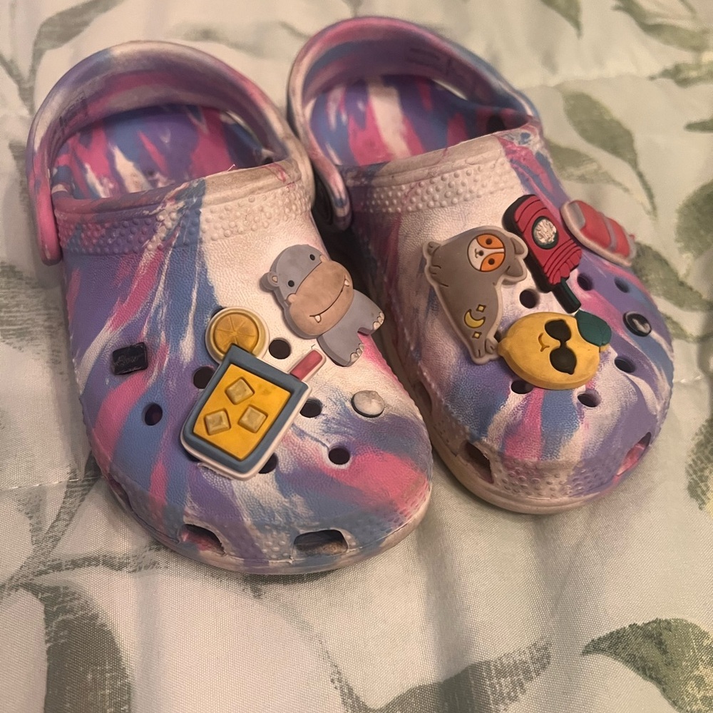 Colorful Kids Clogs with Fun Charms